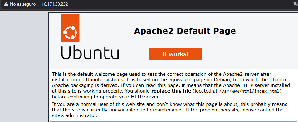 Apache funcionando